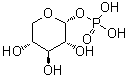 alpha-D-吡喃木糖-1-磷酸酯分子结构 (CAS 25799-81-9)
