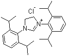 1,3-双(2,6-二异丙基苯基)氯化咪唑啉鎓分子结构 (CAS 258278-25-0)