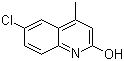 6-Chloro-2-hydroxy-4-methylquinoline molecular structure (CAS 2585-04-8)