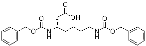 (3S)-3,7-Bis[[(phenylmethoxy)carbonyl]amino]heptanoic acid molecular structure (CAS 259195-59-0)