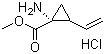 (1R,2S)-1-氨基-2-乙烯基环丙烷甲酸甲酯盐酸盐分子结构 (CAS 259214-58-9)