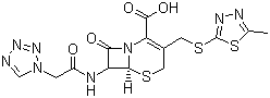 头孢唑啉分子结构 (CAS 25953-19-9)