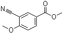 3-氰基-4-甲氧基苯甲酸甲酯分子结构 (CAS 25978-74-9)