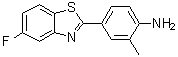4-(5-氟-2-苯并噻唑基)-2-甲基苯胺分子结构 (CAS 260443-89-8)