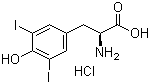 3,5-二碘-L-酪氨酸盐酸盐分子结构 (CAS 261179-12-8)