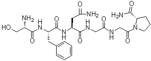 L-Seryl-L-phenylalanyl-L-asparaginylglycylglycyl-L-prolinamide molecular structure (CAS 261521-21-5)