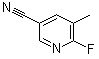 6-Fluoro-5-methyl-3-pyridinecarbonitrile molecular structure (CAS 261625-67-6)