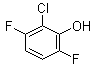 2-氯-3,6-二氟苯酚分子结构 (CAS 261762-50-9)