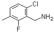 6-氯-2-氟-3-甲基苯甲胺分子结构 (CAS 261762-86-1)