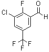2-氟-3-氯-5-三氟甲基苯甲醛分子结构 (CAS 261763-02-4)