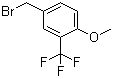 4-甲氧基-3-(三氟甲基)溴苄分子结构 (CAS 261951-89-7)