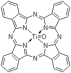 氧钛酞菁分子结构 (CAS 26201-32-1)