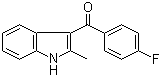 2-Methyl-3-(4'-fluorobenzoyl)indole molecular structure (CAS 26206-00-8)