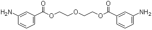 二乙二醇双(间氨基苯甲酸)酯分子结构 (CAS 26383-70-0)