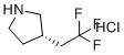 (3S)-3-(2,2,2-三氟乙基)吡咯烷盐酸盐分子结构 (CAS 2639960-45-3)