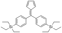 1,1'-(2,4-环戊二烯-1-亚基甲基烯)双[4-(三乙基硅烷基)]-苯分子结构 (CAS 264926-38-7)