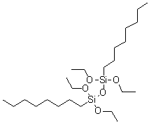 1,1,3,3-四乙氧基-1,3-二辛基二硅氧烷分子结构 (CAS 26496-09-3)