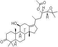 泽泻醇 B 乙酸酯分子结构 (CAS 26575-95-1)