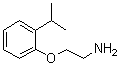 2-[2-(1-甲基乙基)苯氧基]乙胺分子结构 (CAS 26583-37-9)