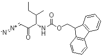 [(1S)-1-(Diazoacetyl)-2-methylbutyl]carbamic acid 9H-fluoren-9-ylmethyl ester molecular structure (CAS 266359-44-8)