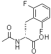 N-乙酰基-2,6-二氟-D-苯丙氨酸分子结构 (CAS 266360-56-9)