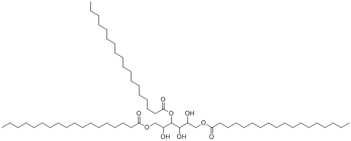 山梨醇酐三硬脂酸酯分子结构 (CAS 26658-19-5)