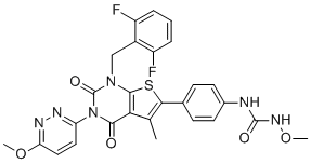 Relugolix Impurity 79 molecular structure (CAS 2681381-03-1)