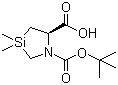 (5R)-3,3-二甲基-1-氮杂-3-硅杂环戊烷-1,5-二羧酸 1-叔丁酯分子结构 (CAS 268224-29-9)