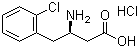 (R)-3-氨基-4-(2-氯苯基)丁酸盐酸盐分子结构 (CAS 268734-28-7)