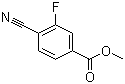 Methyl 4-cyano-3-fluorobenzoate molecular structure (CAS 268734-34-5)