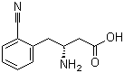 (R)-3-Amino-4-(2-cyanophenyl)butanoic acid molecular structure (CAS 269726-79-6)