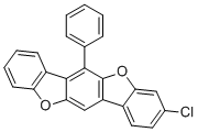 9-Chloro-12-phenyl benzofurano [3,2, b] benzofuran molecular structure (CAS 2720667-28-5)