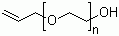 Allyloxypolyethyleneglycol molecular structure (CAS 27274-31-3)