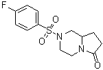 2-[(4-Fluorophenyl)sulfonyl]hexahydropyrrolo[1,2-a]pyrazin-6(2H)-one molecular structure (CAS 272786-64-8)