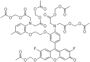 荧光钙探针 Fluo 4AM分子结构 (CAS 273221-67-3)