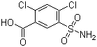 2,4-Dichloro-5-sulfamoylbenzoic acid molecular structure (CAS 2736-23-4)