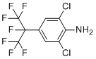 2,6-二氯-4-(1,1,1,2,3,3,3-七氟丙烷-2-基)苯胺分子结构 (CAS 273735-64-1)