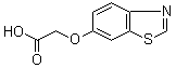 2-(6-苯并噻唑基氧基)乙酸分子结构 (CAS 273939-87-0)