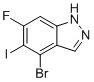 4-Bromo-6-fluoro-5-iodo-1H-indazole molecular structure (CAS 2765413-93-0)