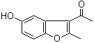 2-Methyl-3-acetyl-5-hydroxybenzofuran molecular structure (CAS 28241-99-8)
