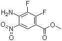 4-氨基-2,3-二氟-5-硝基苯甲酸甲酯分子结构 (CAS 284030-58-6)