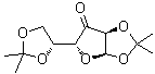 1,2:5,6-二-O-异亚丙基-alpha-D-呋喃核己-3-酮糖分子结构 (CAS 2847-00-9)