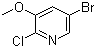 5-溴-2-氯-3-甲氧基吡啶分子结构 (CAS 286947-03-3)