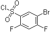 5-溴-2,4-二氟苯磺酰氯分子结构 (CAS 287172-61-6)