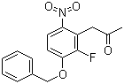 3-Acetylmethyl-1-benzyloxy-2-fluoro-4-nitrobenzene molecular structure (CAS 288385-98-8)