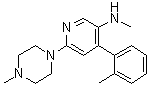N-Methyl-4-(2-methylphenyl)-6-(4-methyl-1-piperazinyl)-3-pyridinamine molecular structure (CAS 290297-25-5)