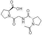 1-乙酰基-L-脯氨酰甘氨酰-L-脯氨酸分子结构 (CAS 292171-04-1)