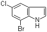 7-Bromo-5-chloroindole molecular structure (CAS 292636-08-9)