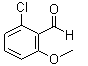 6-氯-2-甲氧基苯甲醛分子结构 (CAS 29866-54-4)