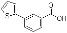 3-(2-噻吩基)苯甲酸分子结构 (CAS 29886-63-3)